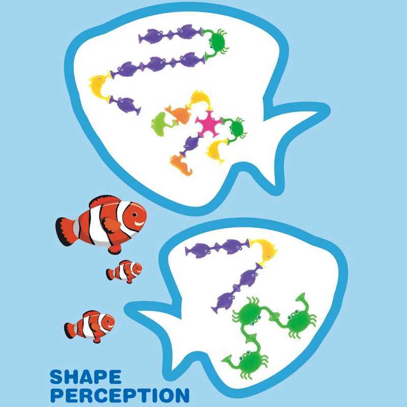 9pcs/set Marine Animals Suction Cup Toys Bath Toys for Kids Ocean Animals Shaped Sucker Window Travel Building Blocks Y240731