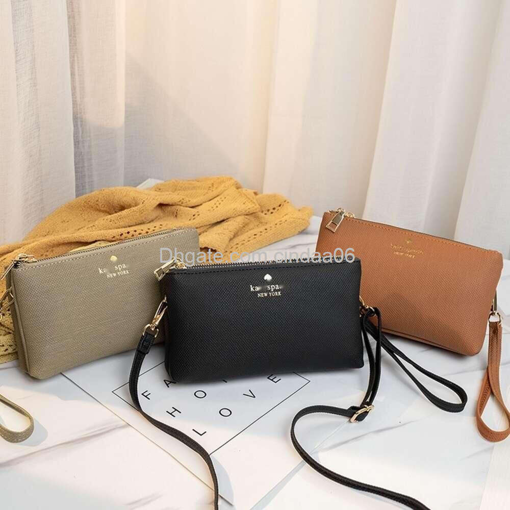 New Designer Wallets Womens Single Shoulder Bags Cross Body Coin Purse Double Zipper Buying Mobile Phone Bag Card Holder