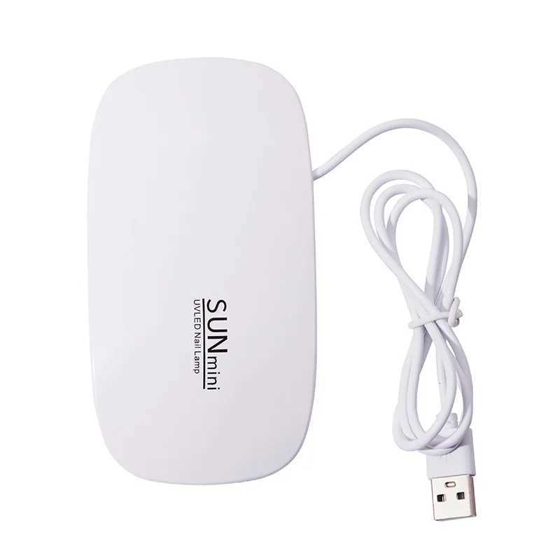 6W Mlnl Nall Dryer Machlne Portable 6 LED UV Manlcure Lamp Home Use Nall Lamp For Drylng Pollsh Varnlsh Wlth USB CableCL2400806