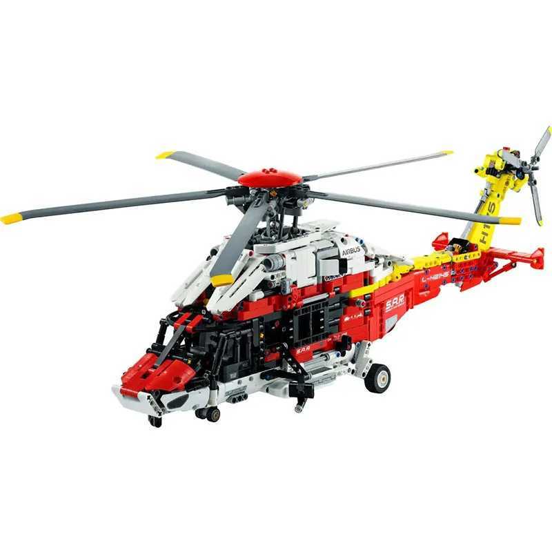 2001PCS Technical Airbus H175 Rescue Helicopter Building Blocks 42145 Electric Motor Assemble Bricks Toys Gifts For Kids Boy Y240731
