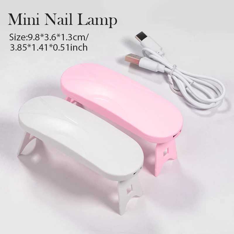 Pink Nail Dryer MINI 6W USB UV LED Lamp Nail Art Manicure Tools Pink Egg Shape Design Fast Drying Curing Light for Gel PolishCL240731