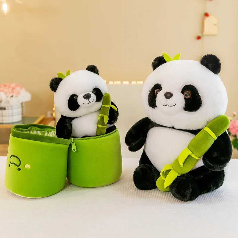 Panda Bamboo Plush Stuffed Doll Soft Animals Children Toy Pillow Cartoon Kawaii Dolls Girls Kids Lover Gifts Home DecorationM240801