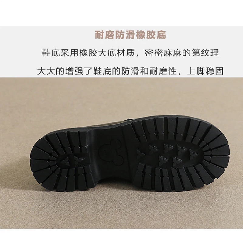 Spring Womens High Heel Leather Shoes British Style Black Low Heel Shoes Suitable for Party and Work Womens Casual Shoes 41-43 240731