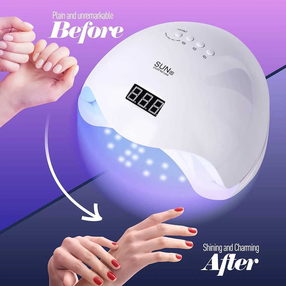 LULAA 48W Nail Dryer Gel Nail Polish Curing LED UV Light with 4 Timers Automatic Sensor LCD Display Professional Nail Art ToolsCL2400806