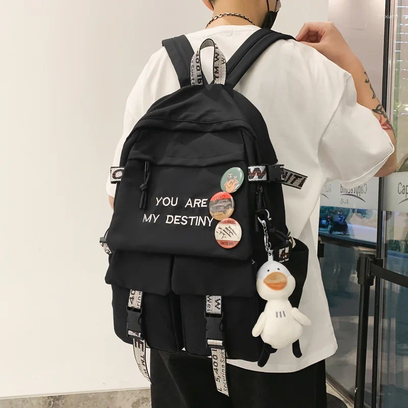 designer 2025S new model School Bags Girl Cute Laptop Backpack Women Bag Fashion Kawaii Ladies Haruku Travel College Student Backpacks Cool Female