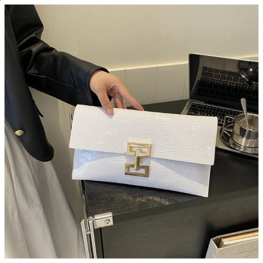 Golden Women Evening Lady Party Banquet shoulder Bags Clutch Wedding Woman Handbag Hand Bag Coin PU Envelope Purse 240820 - view 4