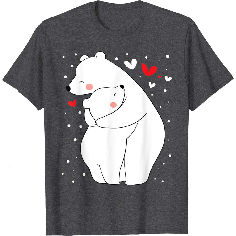 T shirt Mens Mama And Baby Polar Bear - Zookeeper Wildlife Nature Lover T-Shirt shirts tshirt graphic tee Casual tops summer clothes Short sleeve Free