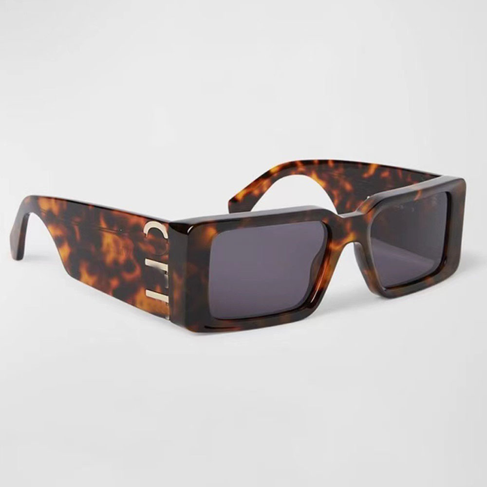 Designer Square Frame Sunglasses oversize arms curved tips Luxury outdoor party Milano Sunglasses Luxury rectangular style Lunettes de soleil Designer OERI097