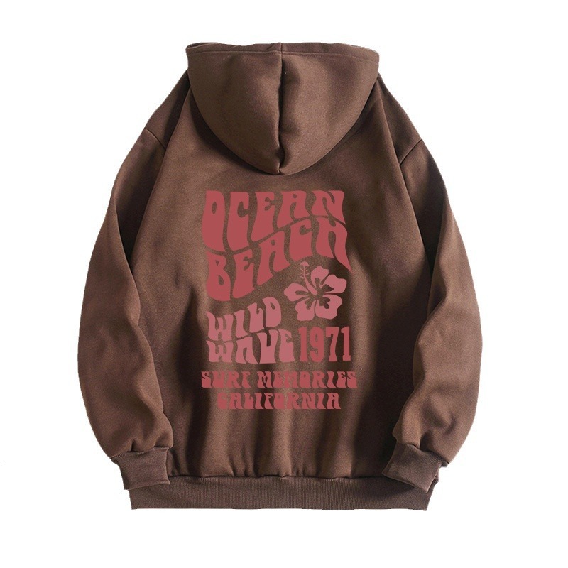New autumn winter with fashionable lettering printed hooded back collar and plush hoodie for women F8..1#29