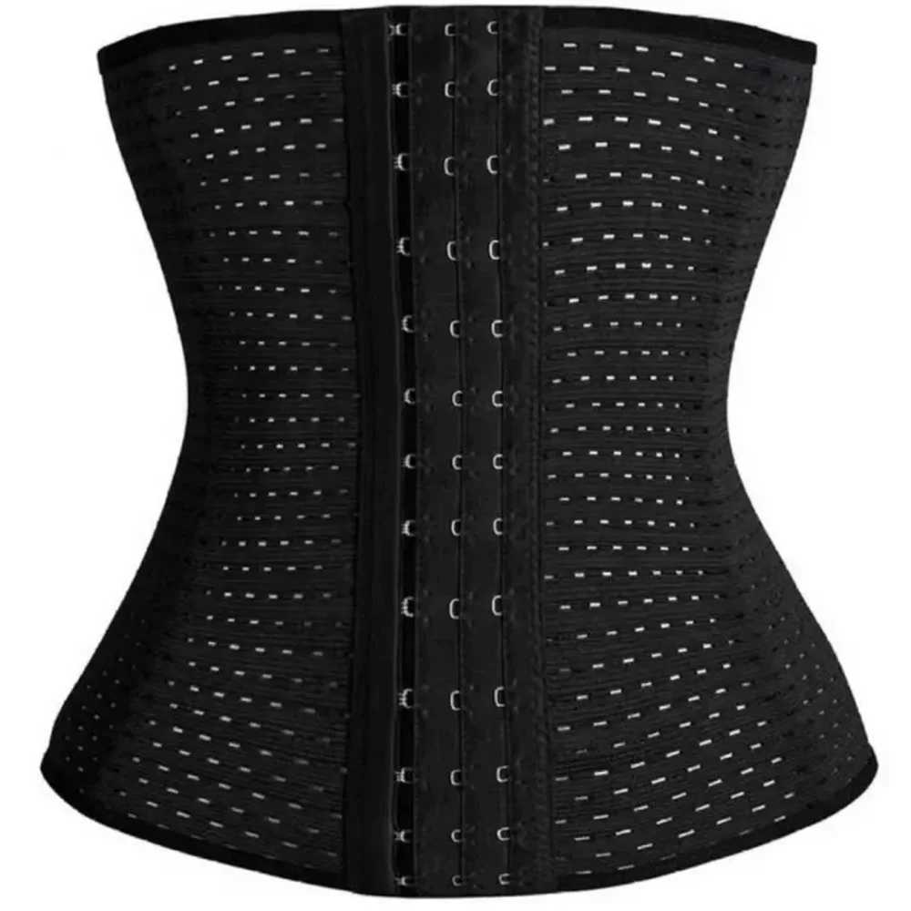 Female body shaping abdominal weight loss black abdominal belt shaping tight corset flat back abdomen tight corset W250120