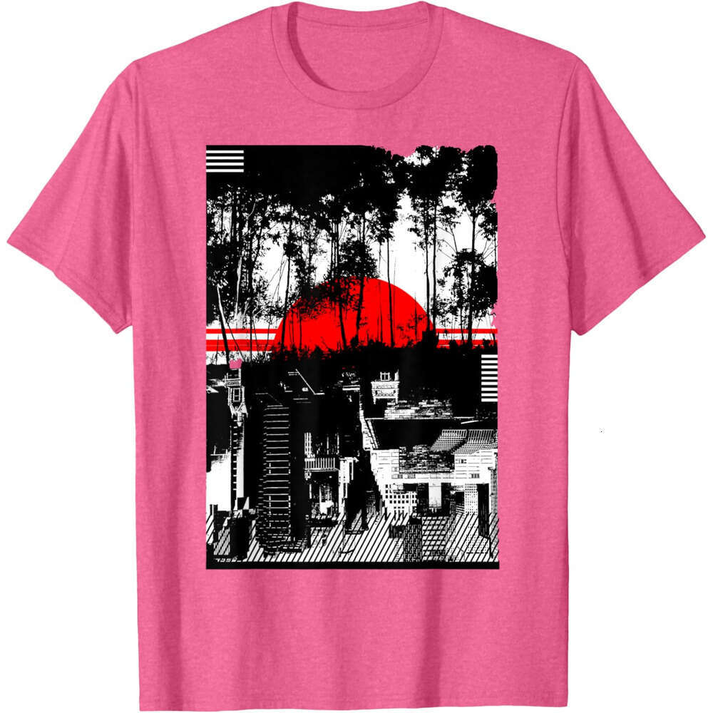 T shirt Mens Urban City Silhouetted Tonal Black Graphic T-Shirt shirts tshirt graphic tee Casual tops summer clothes Short sleeve Free shipping