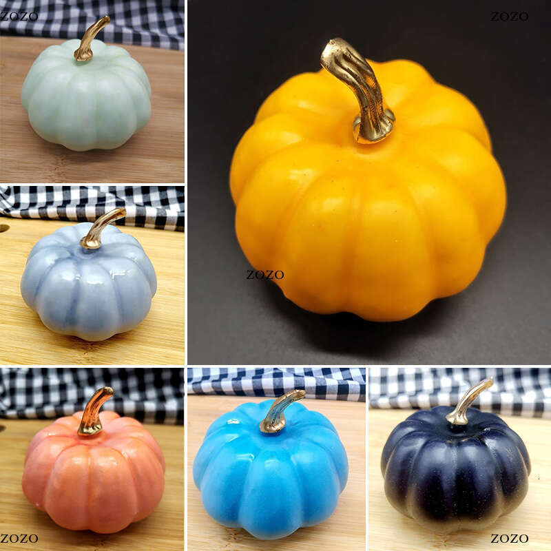 Mini Artificial Pumpkin Foam Pumpkin Ornament Simulation Vegetable DIY Craft Halloween Thanksgiving Decor Home Party Decoration