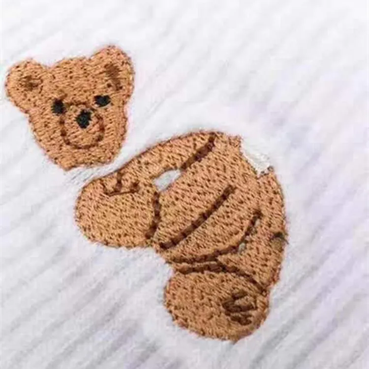 black and white womens cotton socks style personalized embroidery broken head bear online popular fashion sports trendy cotton sock