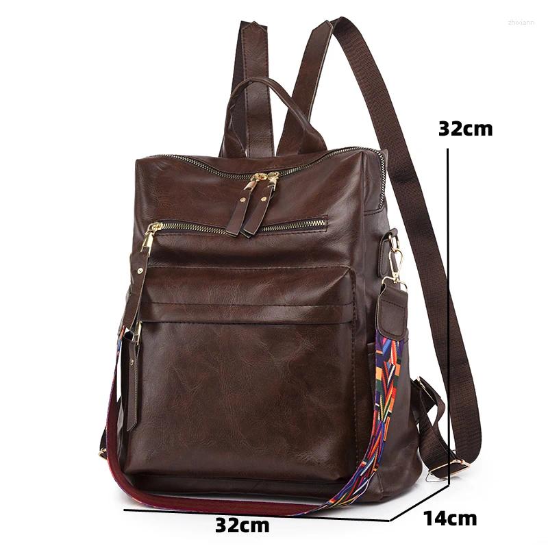 Leather Backpacks Women hot - Shoulder Bag for School & Teen Girls