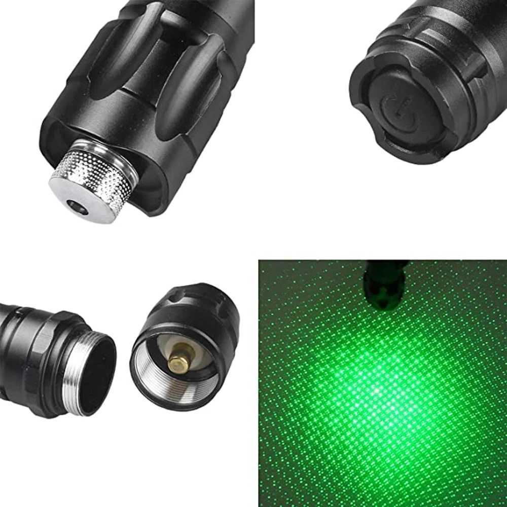 Green Laser Pointer 009 532nm 5mw Laser Sight Pen Beam Starry Outdoor Hunting with Battery+Charger 2 in 1 lamp head B240801