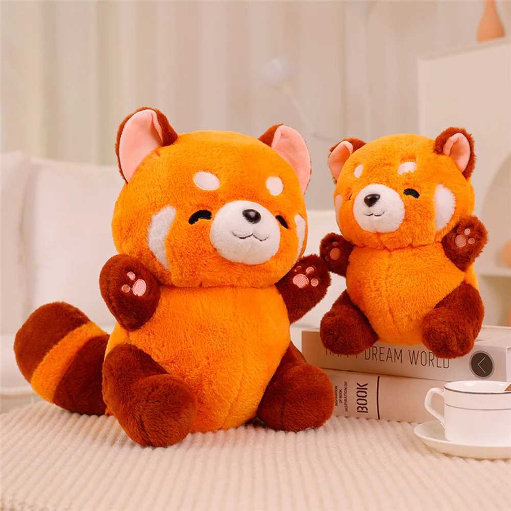 Cute Red Panda Plush Toys Soft Stuffed Raccoon Plush Toy Cartoon Animal Plushies For Wedding Birthday Gift DecorationM240801