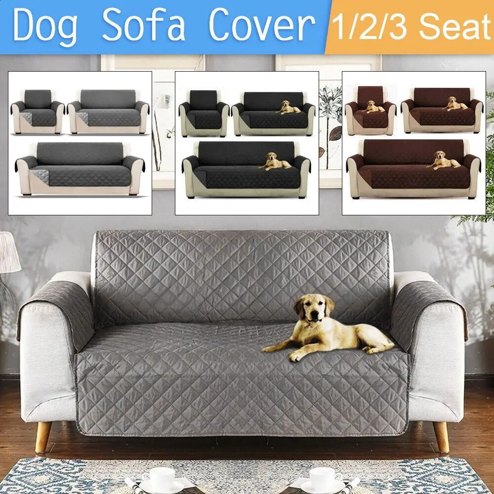 Waterproof Sofa Cover Quilted Anti-wear Couch Cover for Dog Pet Kids Recliner Armchair Furniture Slipcovers 1/2/3 Seater Protect 240801