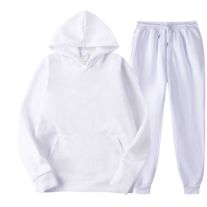 High Street Tracksuit - Men's Broidery Hoodie And Sweatpants Set B4