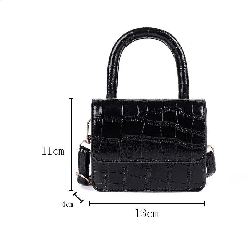 Mini Tote Bag Pattern Flip Messenger Crossbody Female Simple Shoulder Small Square Lady Handbag 2023 240801