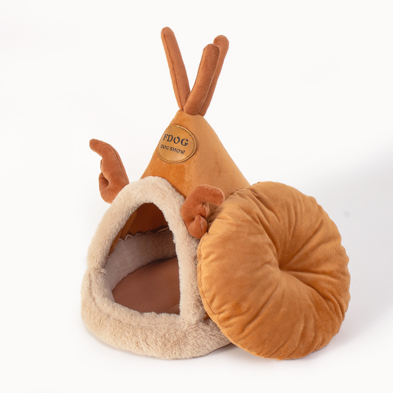 Deer Antlers Nest Cat Nest Dog Nest Pet Mat Deer Antlers Cute Silver Gradient Cat Nest Source Factory