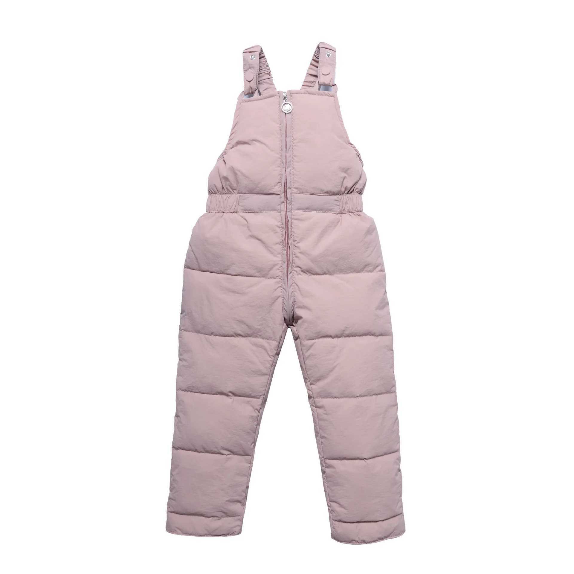Winter Children Warm Overalls Autumn Girls Boys Thick Pants Baby Girl Jumpsuit For 1-5 Years High Quality Kids Ski Down Overalls Y240801
