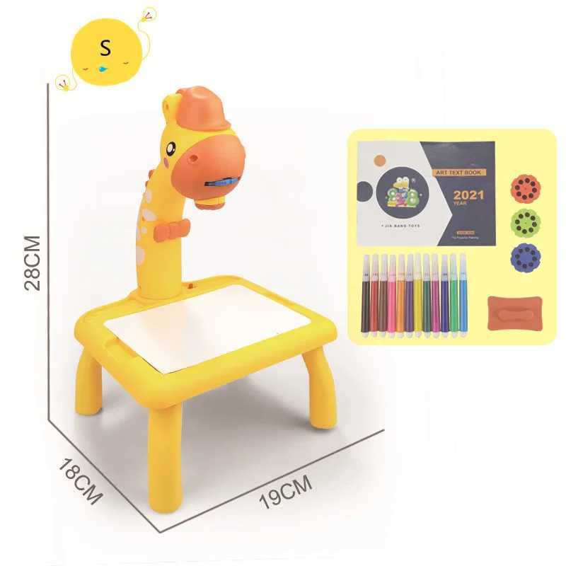 Kids LED Art Drawing Set Table Light Toy Painting Board Desk Educational Learning Paint Tools Toys For Children Game Gifts Y240801