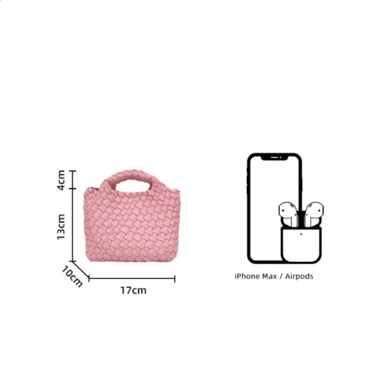Fashion Solid Color Female Handbag Daily Versatile Detachable Strap Shoulder Crossbody Bag Mini PU Woven Tote Bag Zipper Purse 240801
