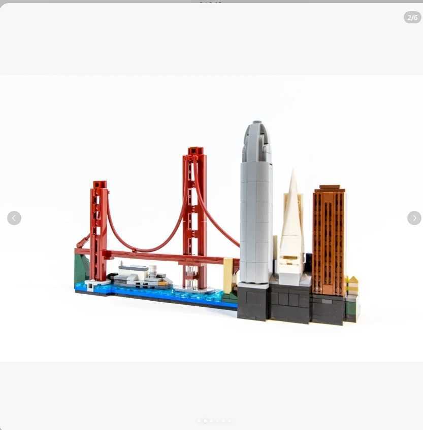 MOC DIY 21043 San Francisco Architecture Building Blocks Model Fit Toys for Children Christmas Gifts Y240731
