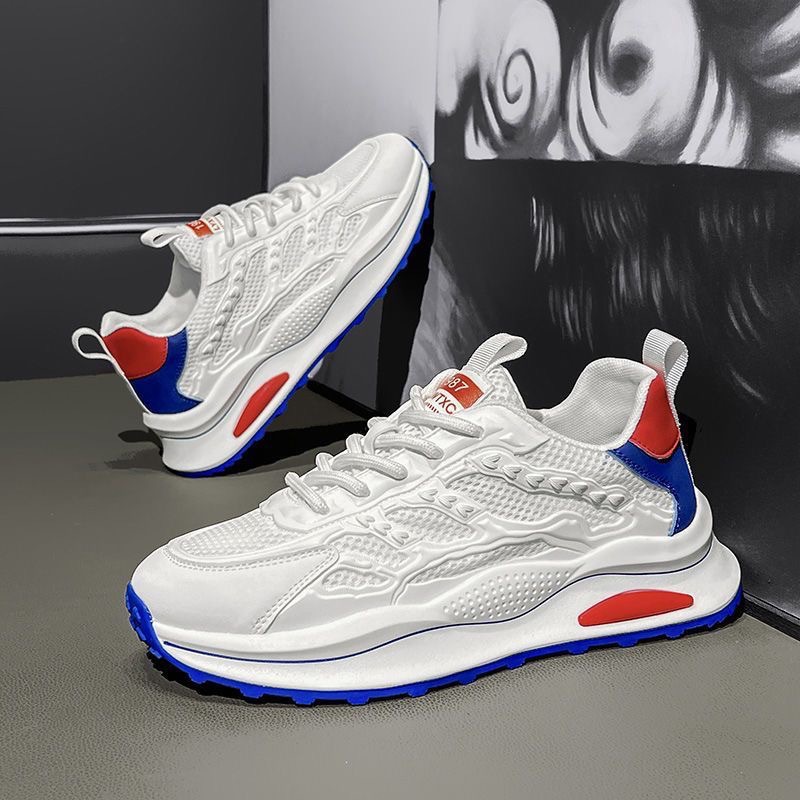 Mens Shoes Trendy Sneakers Sports Shoes Running Shoes Versatile Size 39-44 Blue Free shipping