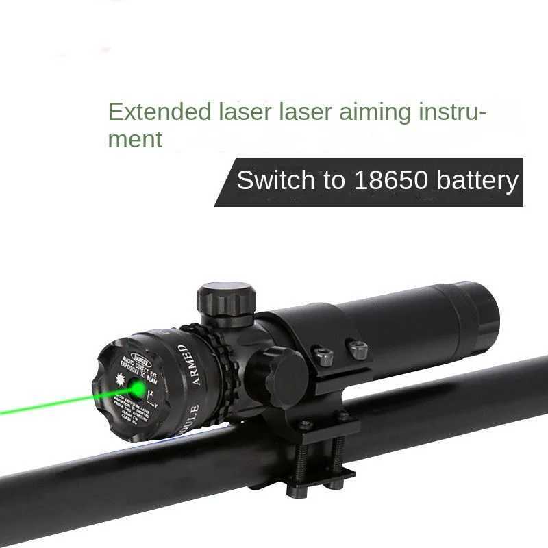 New high-power green laser with tube clip non infrared laser and adjustable laser pen with adjustable aiming device B240801