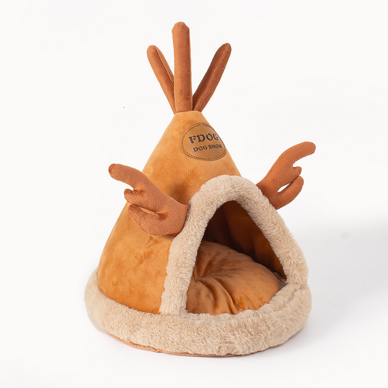 Deer Antlers Nest Cat Nest Dog Nest Pet Mat Deer Antlers Cute Silver Gradient Cat Nest Source Factory