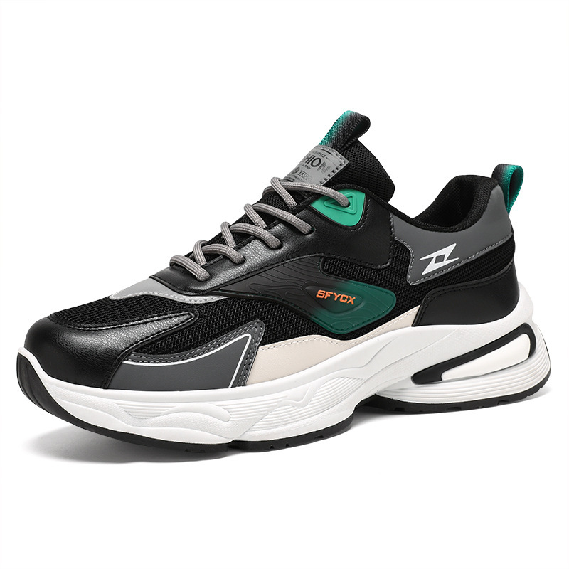 Mens Shoes Trendy Sneakers Sports Shoes Breathable Versatile Stylish Size 39-44 Green Free shipping