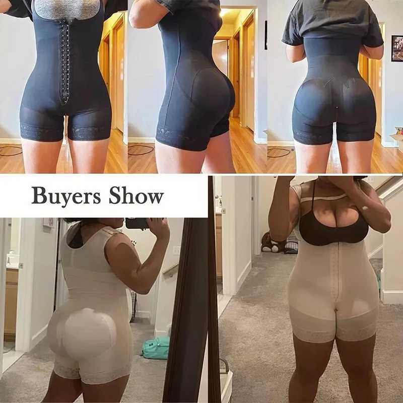 AfruliA Fajas Colombian Shapewear shapewear tight fitting corset waist trainer sexy hip lift full body shaping abdominal control underwear W240801