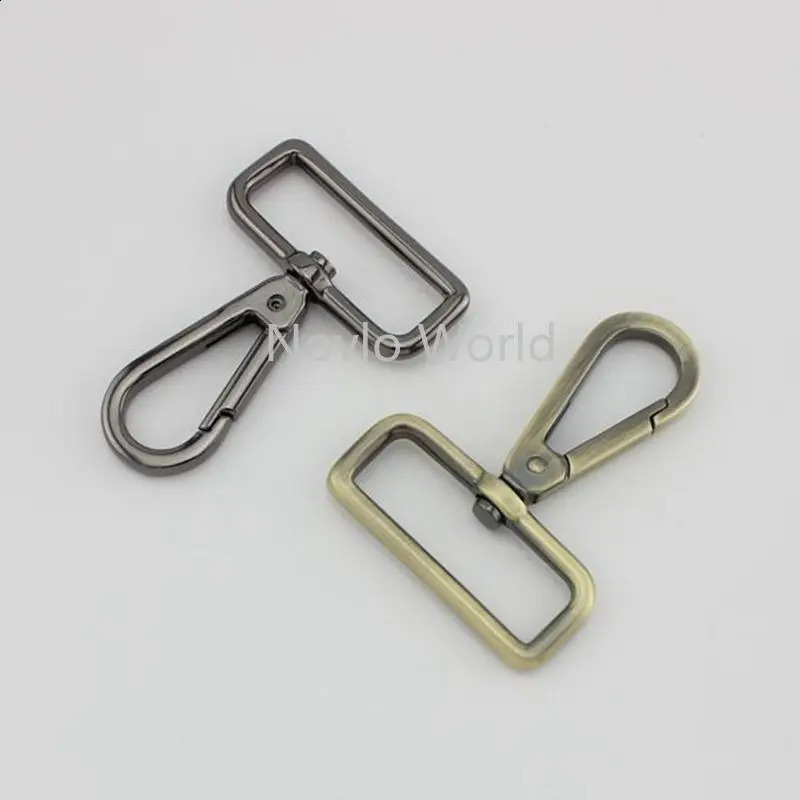 Nolvo World 520100pcs 6 colors 6138mm 112 leather belt strap bag buckles metal clasps15 swivel clasp clip for 240731