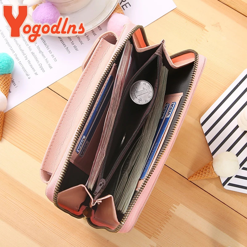 Yogodlns Casual Cellphone Crossbody Bag For Women PU Leather Shoulder Multifuncion Messenger Handbag Flap Lady Pouch Bolsos 240731