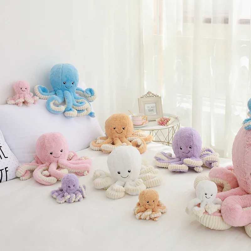 18-80cm Large Size Toy Octopus Plush Toys PP Cotton Stuffed Animals Doll For Children Girls Home Decoration Birthday GiftsM240801