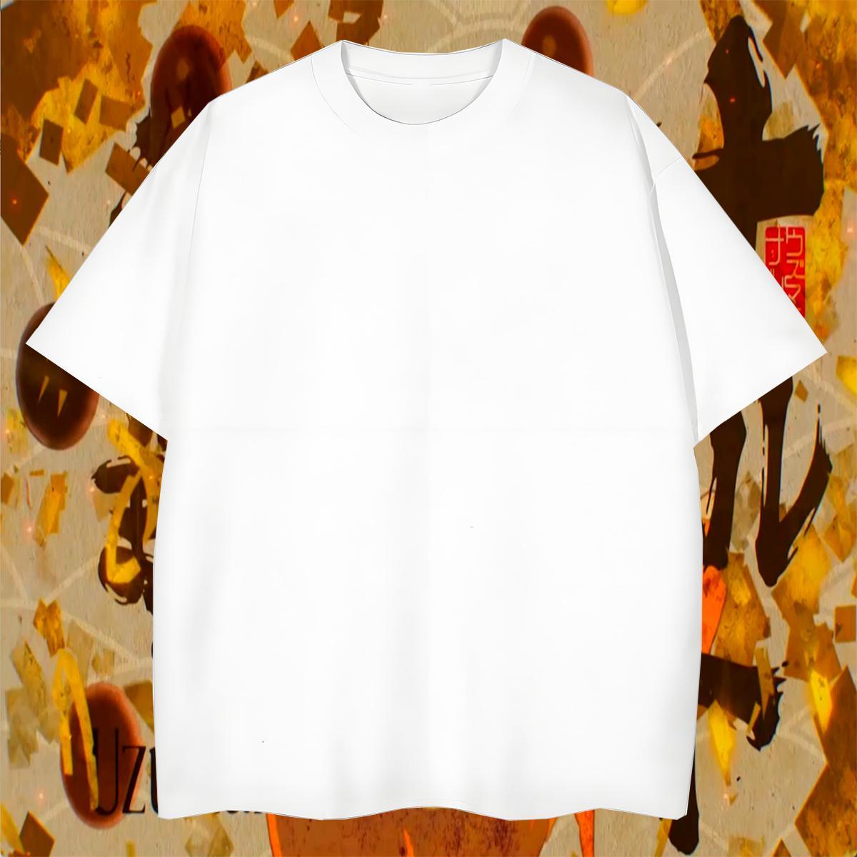New Designer scary Men Tshirts 100% Cotton 230g T-Shirts for Men Black Oversized Street Casual Breathable Soft Loose Fit Tees Shirts