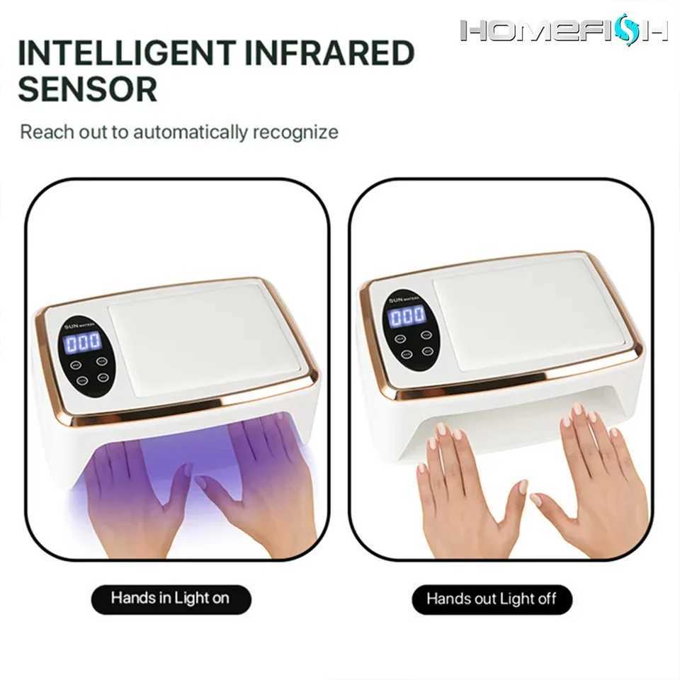 380W Professlonal Nall Dryer 90 Leds Nall Dryer UV Lamp for Curlng All Gel Nall Pollsh Motlon Senslng Manlcure PedlcureCL2400806