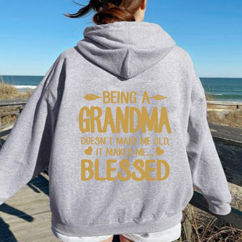 New letter printed hoodie sweatshirt for autumn and winter women, Korean version, trendy and versatile clothes F8.1#30