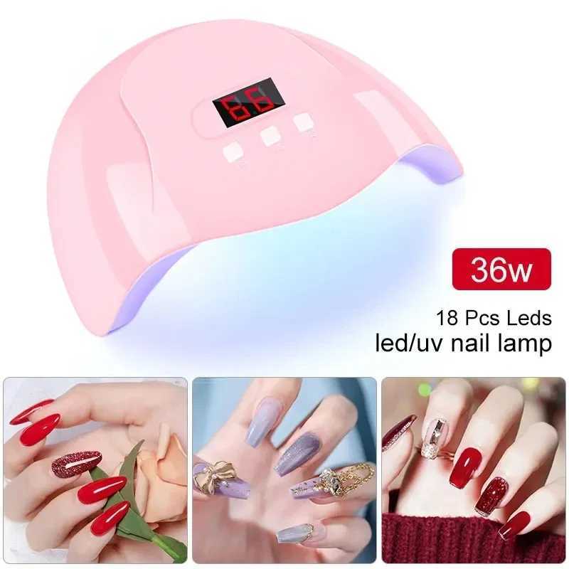 LULAA Attention-Grabbing Nail Dryer Machine Home Use Nail Lamp For Drying Curing Nails Varnish With 18pcs Beads UV LED LampCL2400806