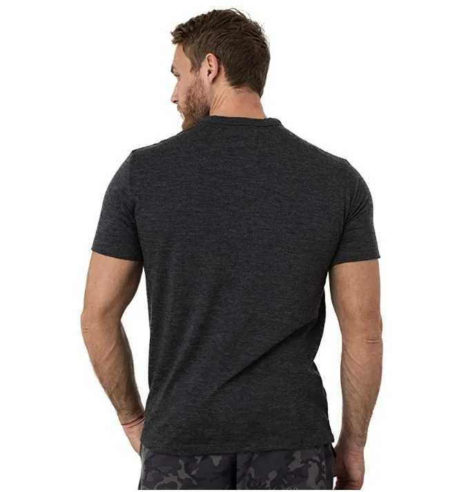 100% Soft Merino Wool T Shirt Men Merino Wool Base Layer Shirt 180G Merino Shirts Wicking Breathable Anti-Odor Fast Dry USA SizeM240731