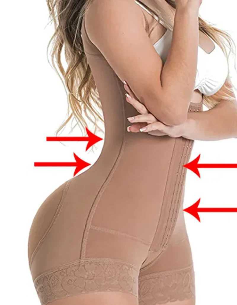 Fajas Colombia Girdles Womens Postpartum Corset BBL Postoperative Bodysuit Shapewear Waist Trainer Slimming Sheath Body Shaper W240801