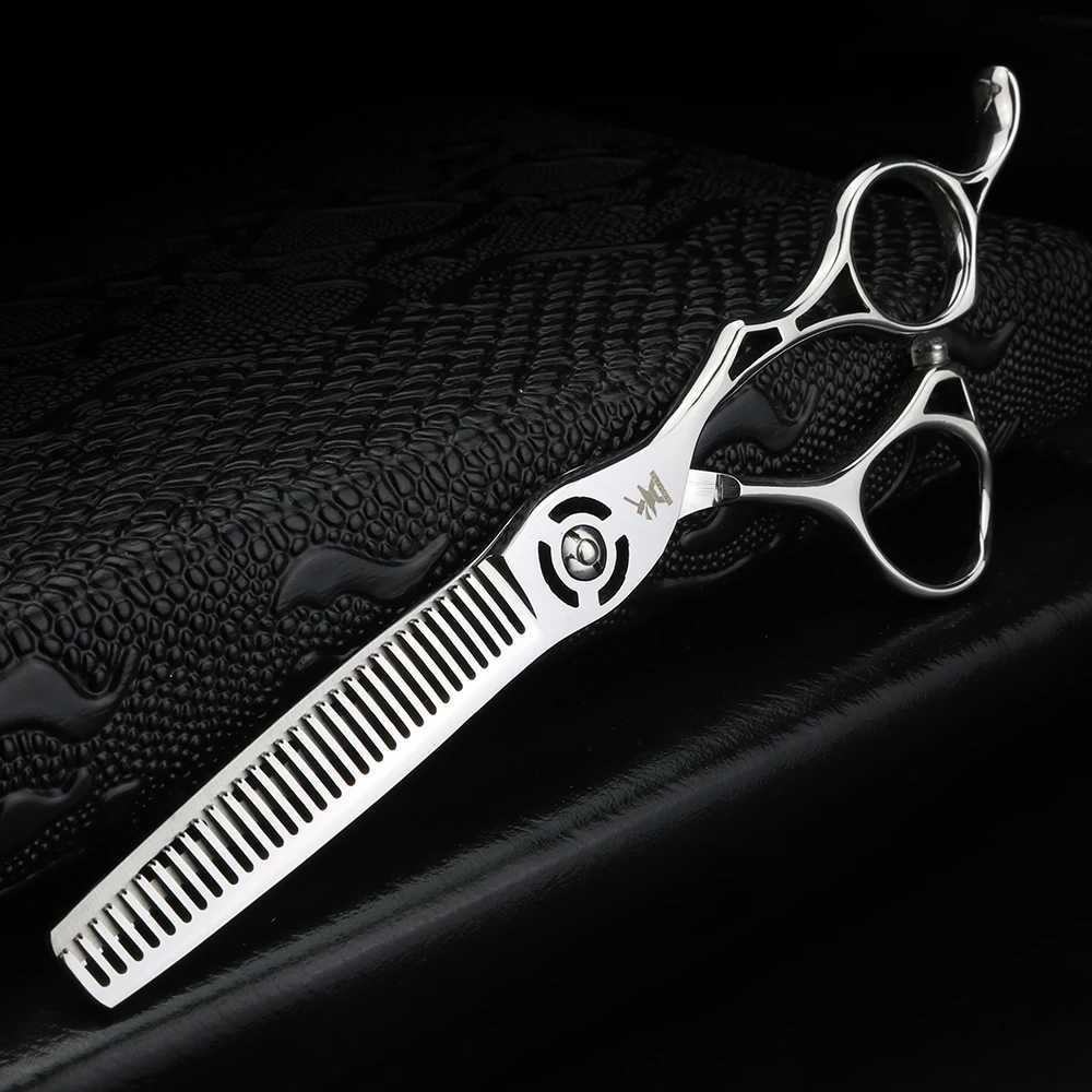 New Arrival Xuanfeng 6-inch hollow handle scissors barber scissors and 440C steel thin scissors Z241213
