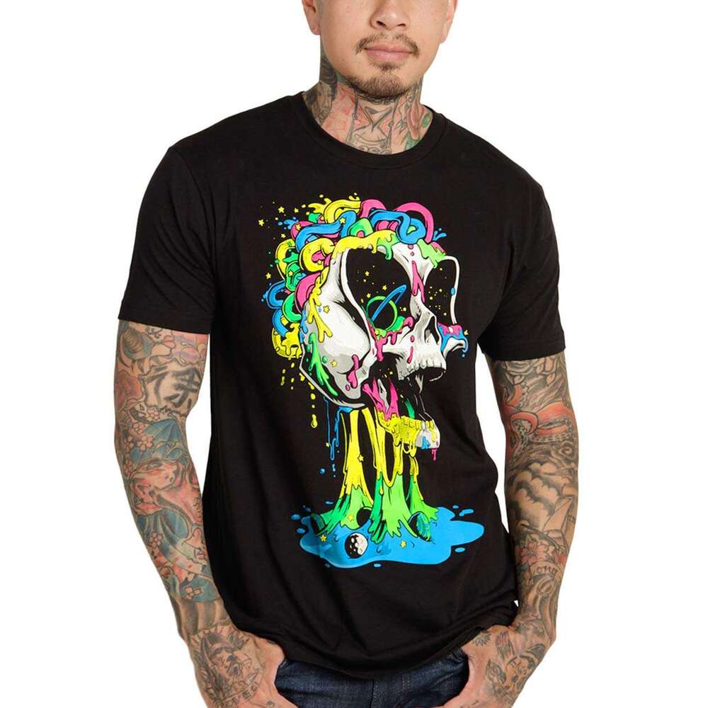 25ss Halloween T shirt Mens Graphic Cool Edgy Trippy Design Casual Tees Streetwear Skeleton Skull shirts tshirt graphic tee tops summer clothes Short