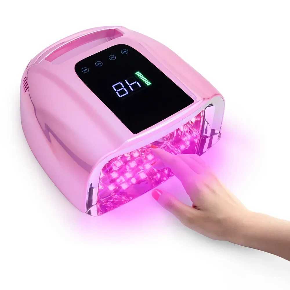 96W Wireless Nail Dryer Rechargeable UV Nail Lamp Dryer for Gel Polish Professional Nail Art Manicure Tools for HomeCL240731