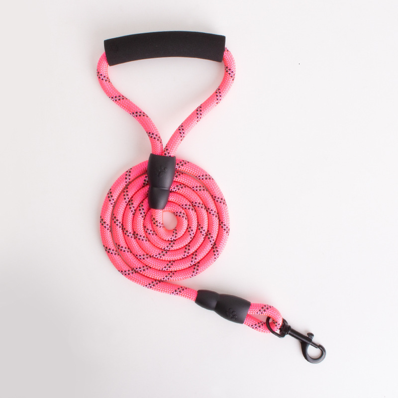 Supplies Pet Multi colored Round Reflective Traction Dog Walking Rope