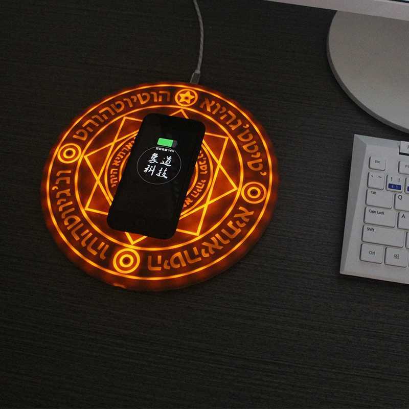 New Arrival Magic Array Wireless Charger Universal Qi Wireless Fast Charger Charging Pad for some Mobile Phone 10W M250402