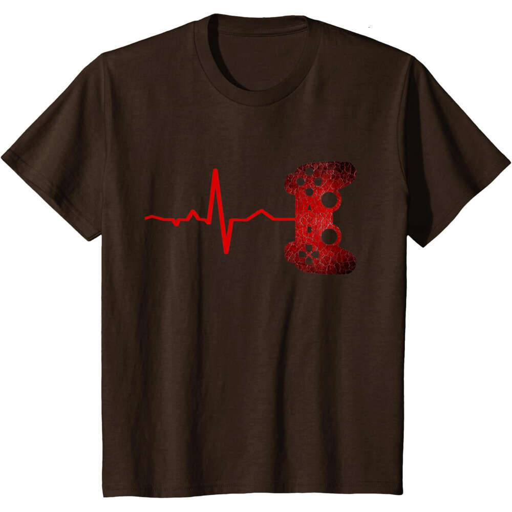 T shirt Mens Gamer Heartbeat Video Games Gaming Boys Teens Men T-Shirt shirts tshirt graphic tee Casual tops summer clothes Short sleeve Free shipping