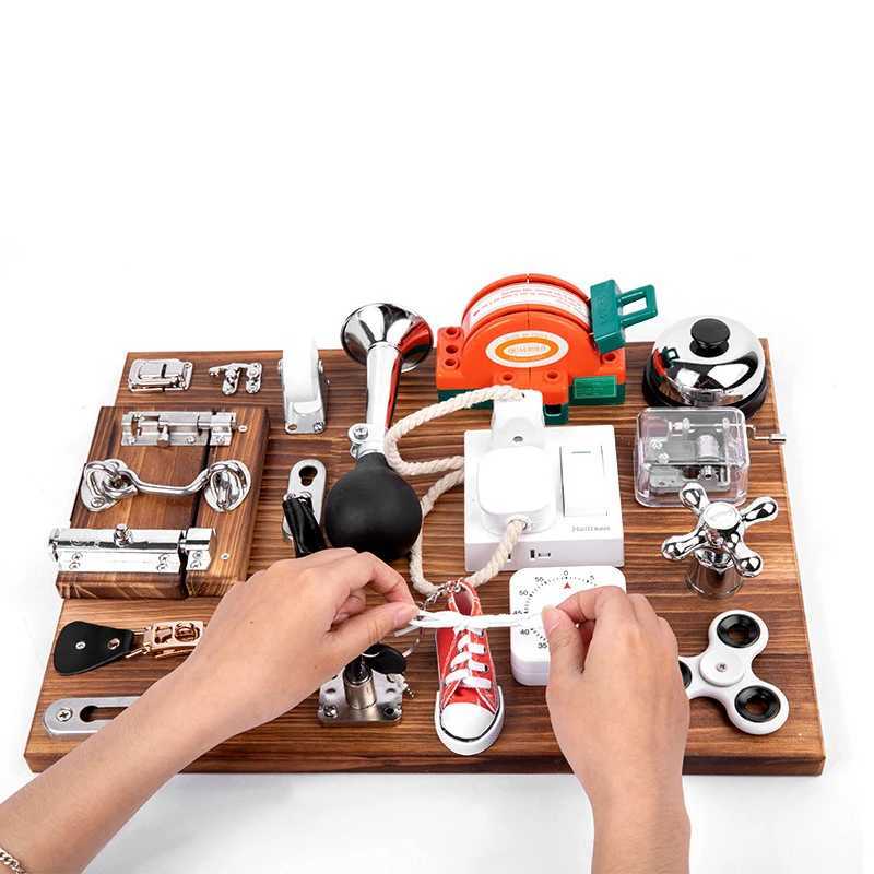 Children Busy Board Montessori Toy DIY Accessories Lock Latch Door Sensory Cognition Toy Preschool Early Education Teaching Aids Y240801