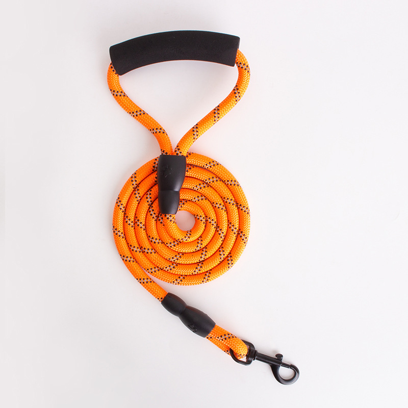 Supplies Pet Multi colored Round Reflective Traction Dog Walking Rope